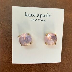 NEW- Kate Spade Pastel Pink Stud Earrings